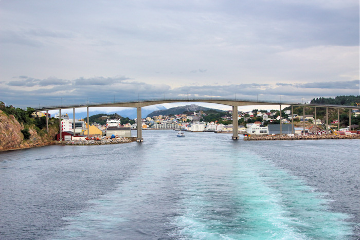 By ferry form Trondheim to Bergen